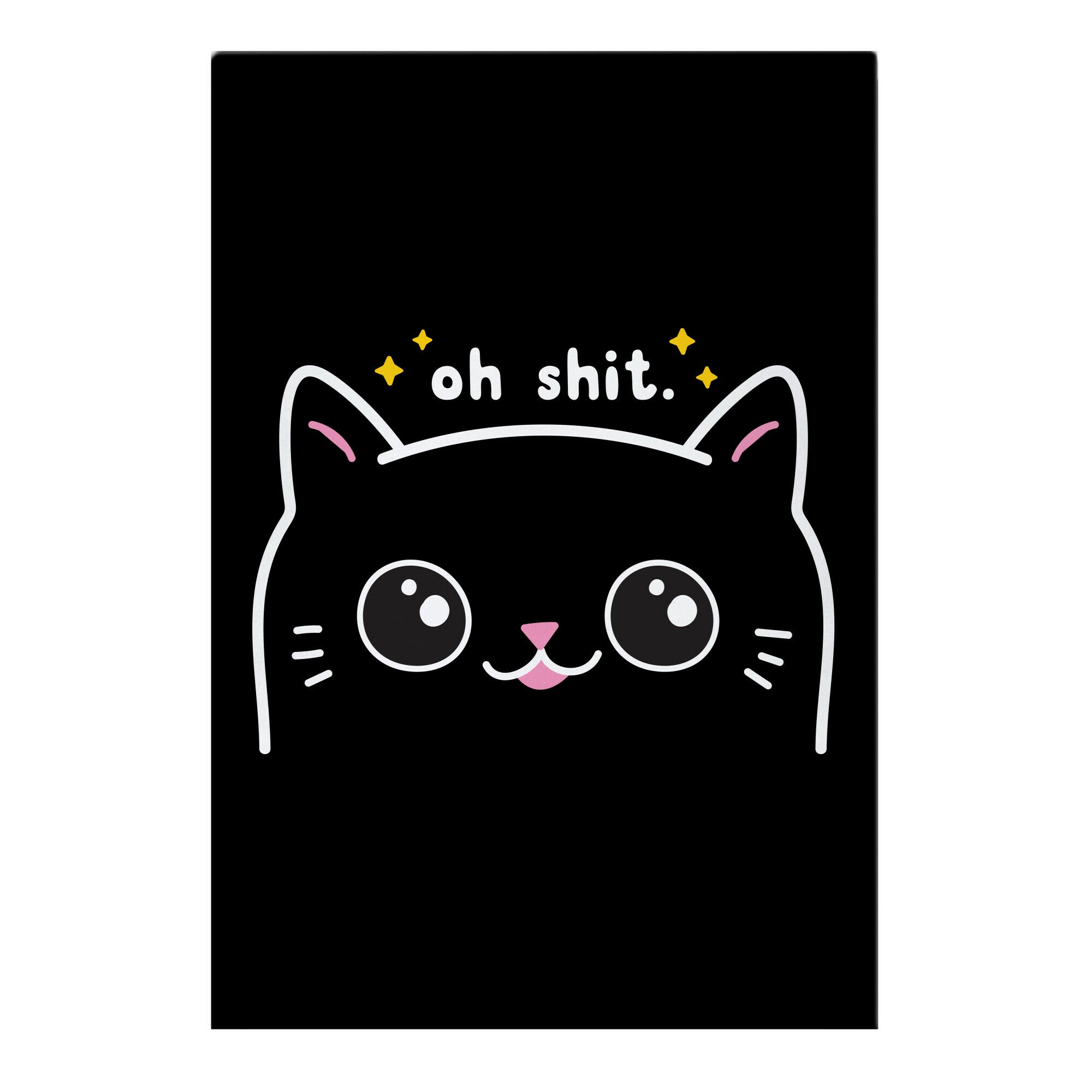 Cuss Cat Oh Shit Garden Flag